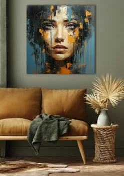 Acrylglasbild BLUE EYE GIRL