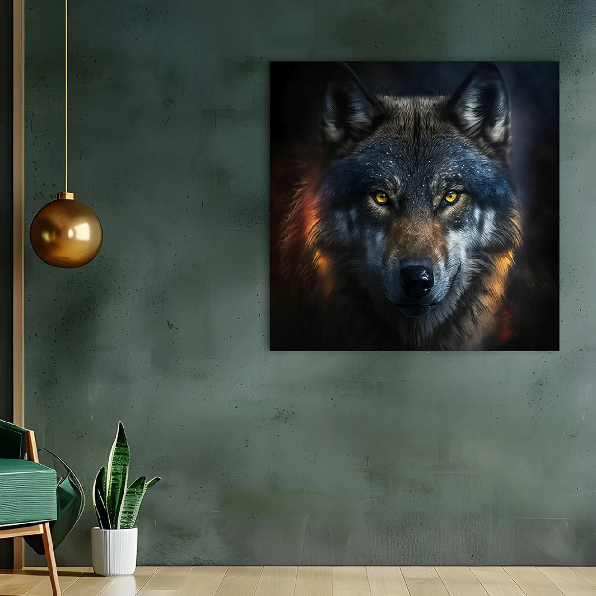 Acrylglasbild MYSTERIOUS WOLF