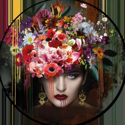 Acrylglasbild WOMAN & FLOWERS