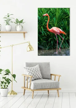 Akustikbild ELEGANTER FLAMINGO