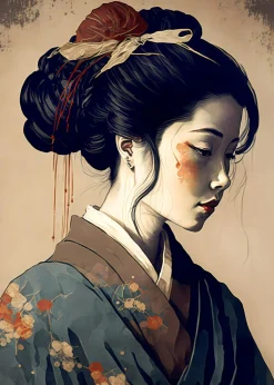 Aludibondbild GEISHA II