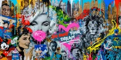 Aludibondbild GRAFFITI MARYLIN