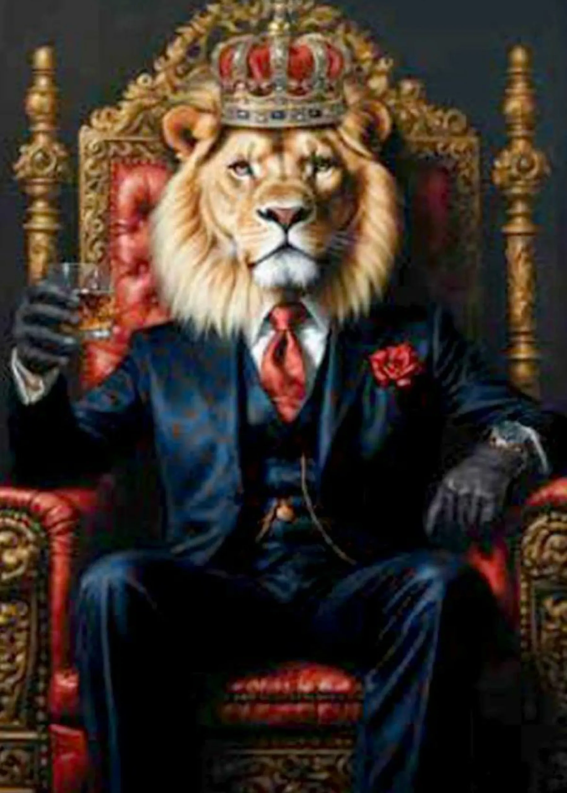 Aludibondbild LION KING V