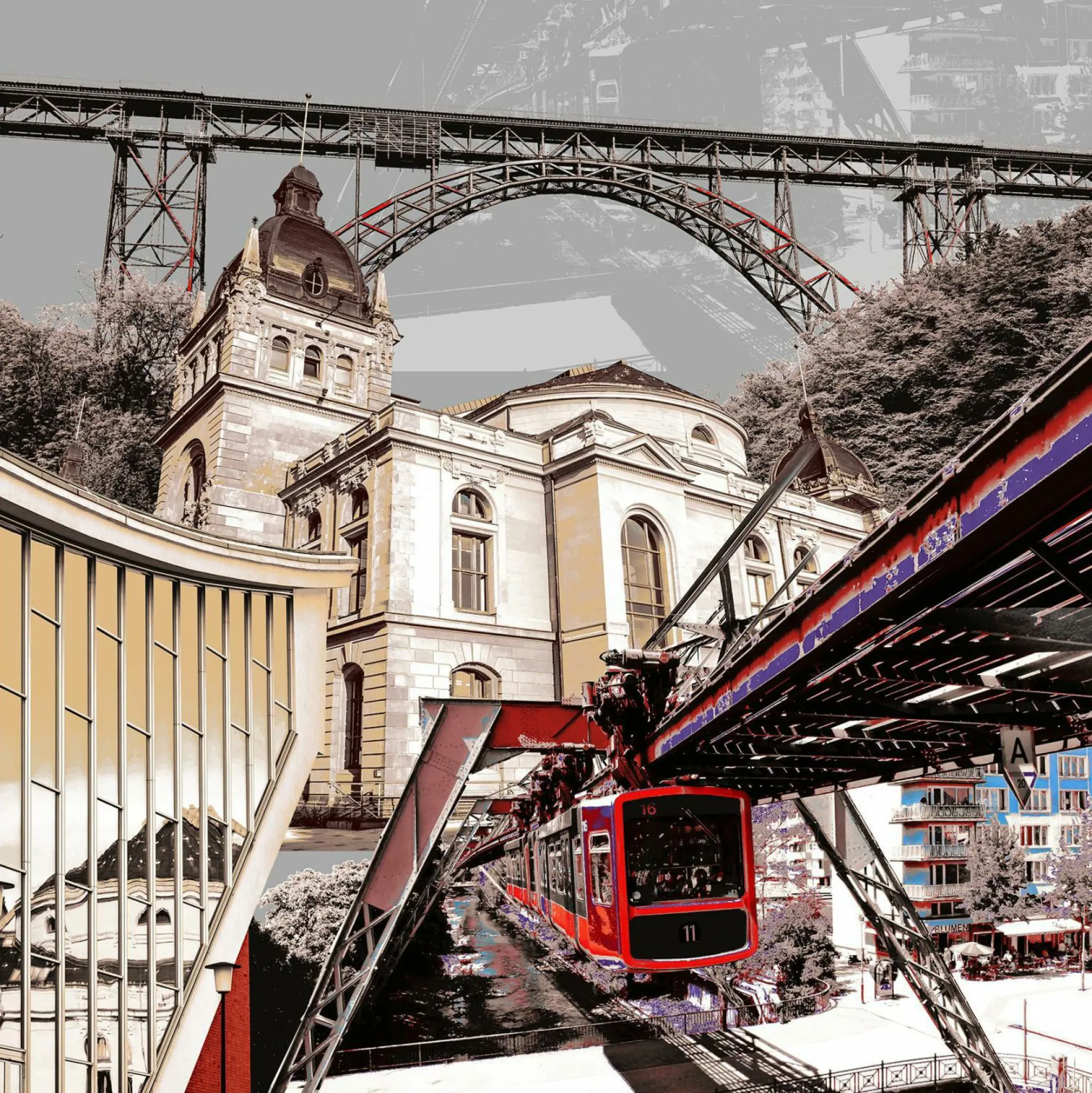 Aludibondbild WUPPERTAL