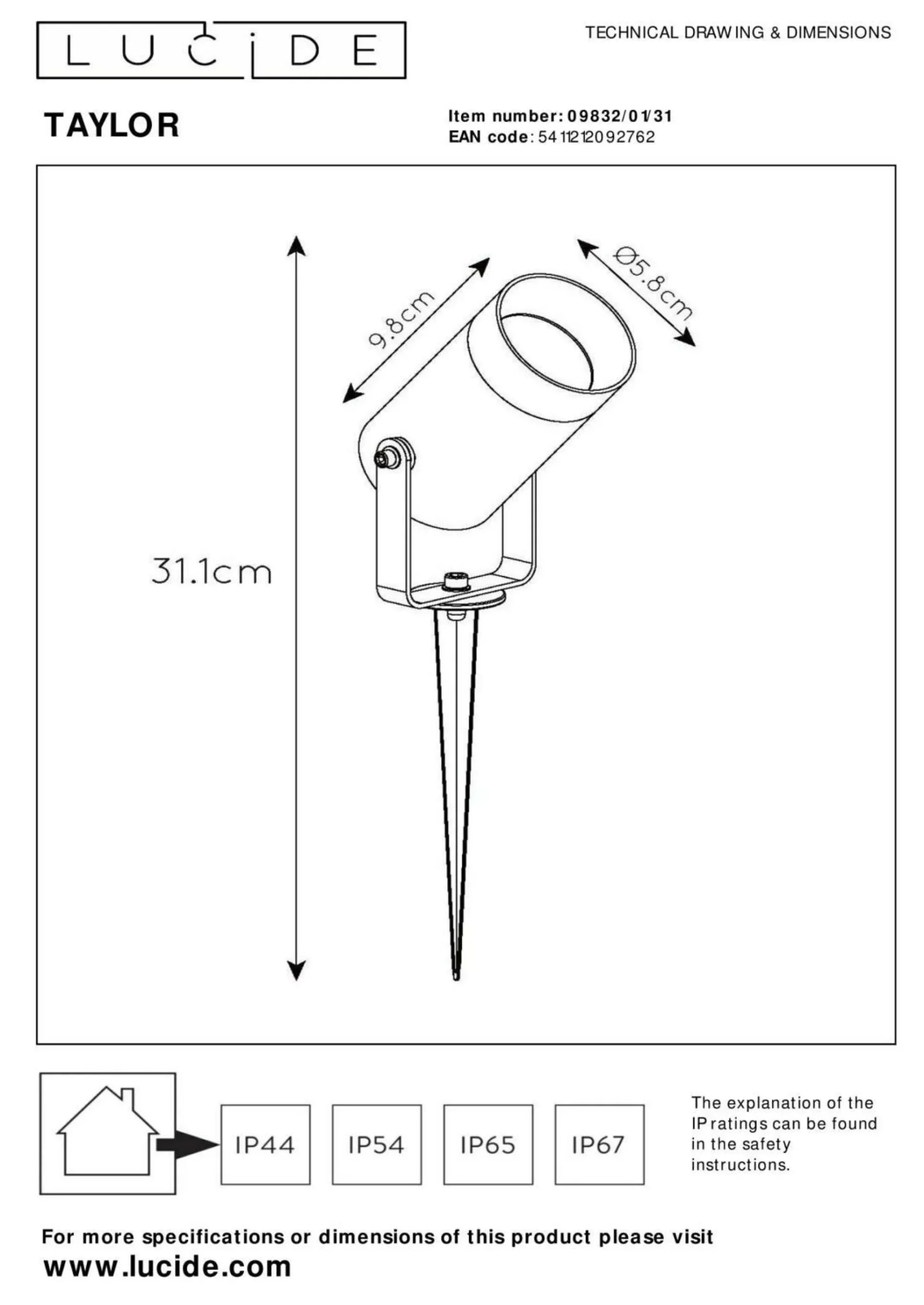 Außenleuchte TAYLOR