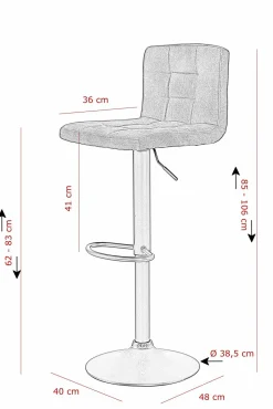 Barhocker AMANDA II H 2er Set