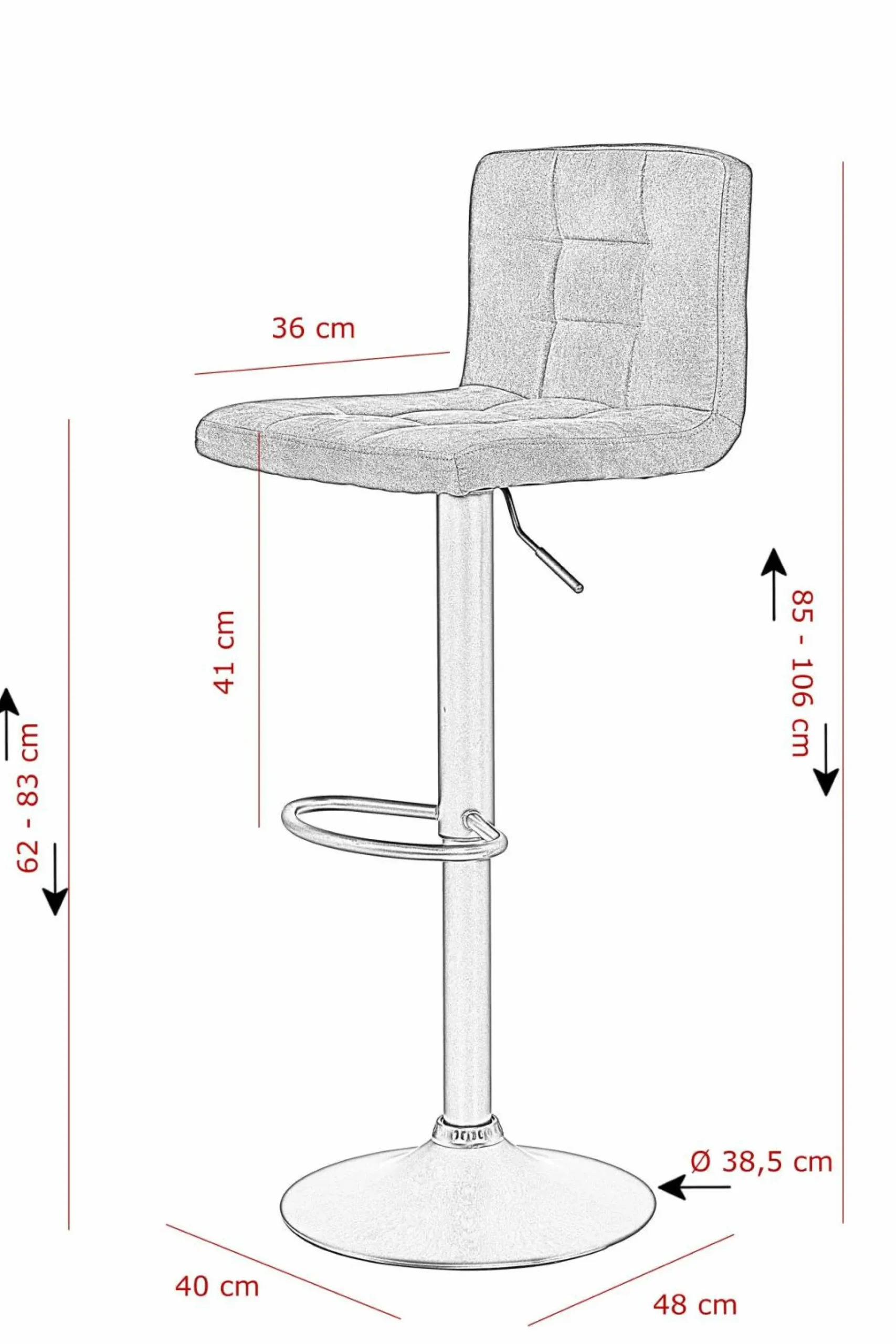 Barhocker AMANDA II H 2er Set