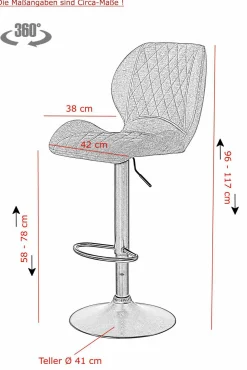 Barhocker LAILA H 2er Set