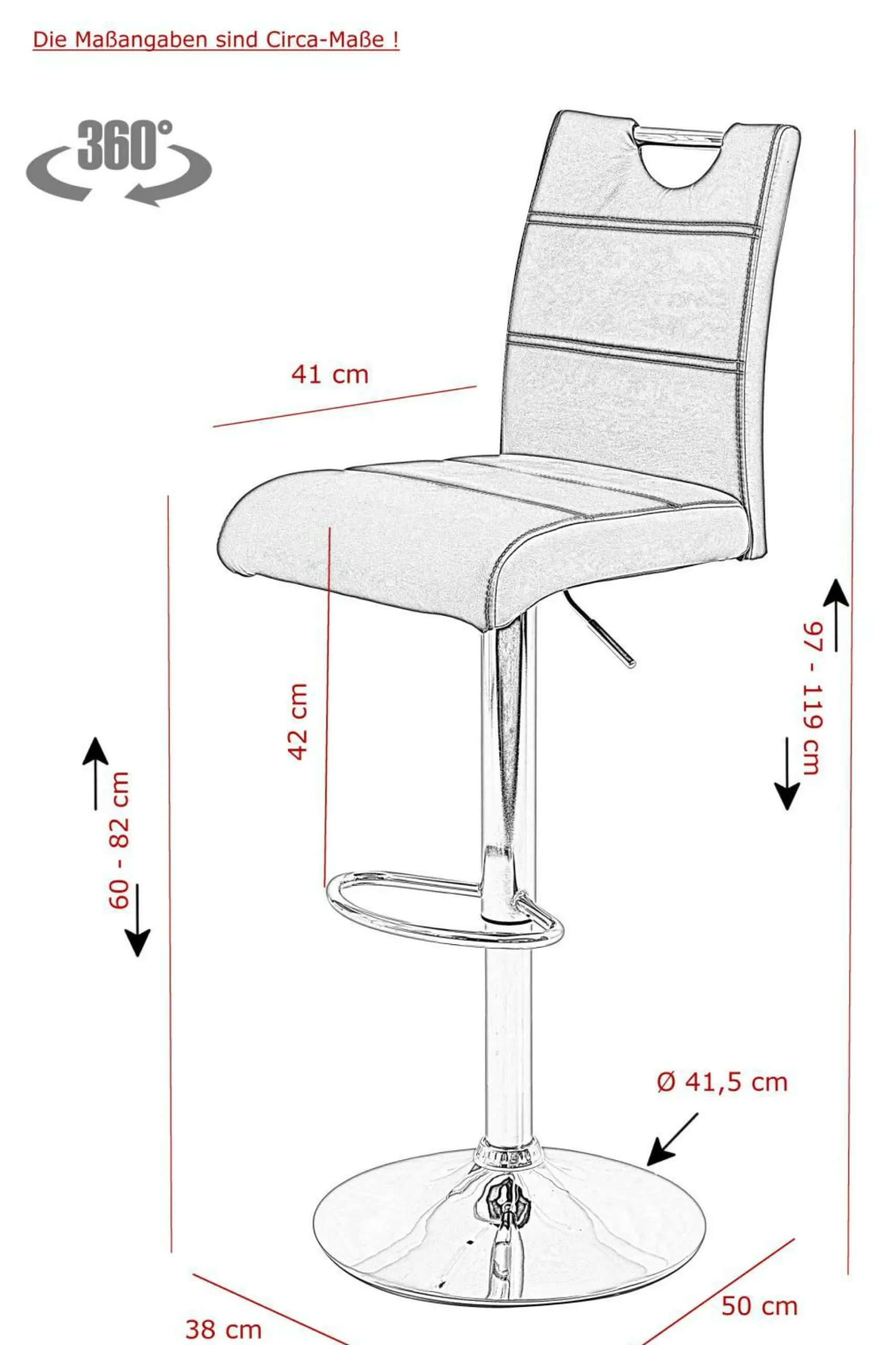 Barhocker MIRANDA H 2er Set