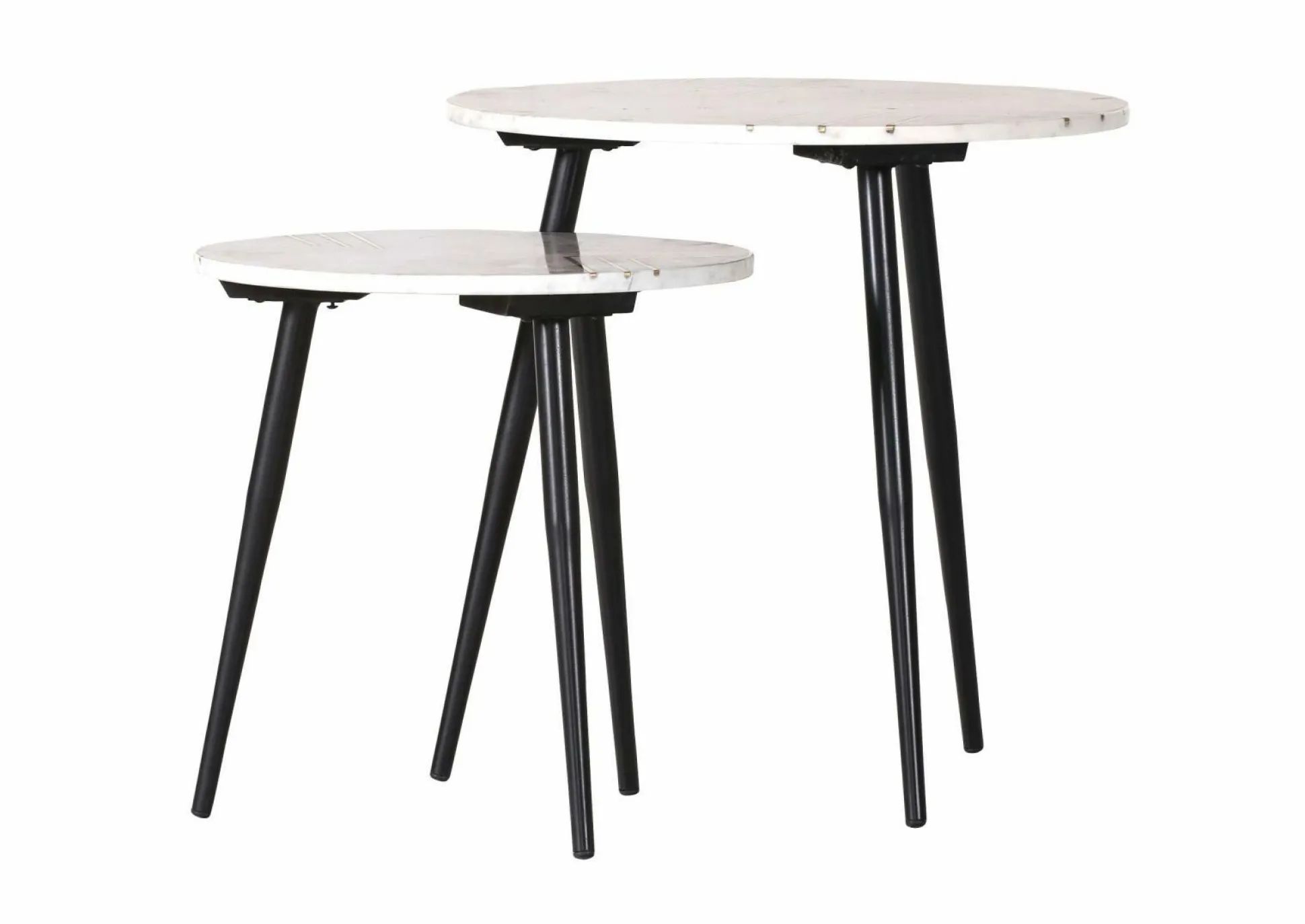 Beistelltischset 1-2 MARMORO