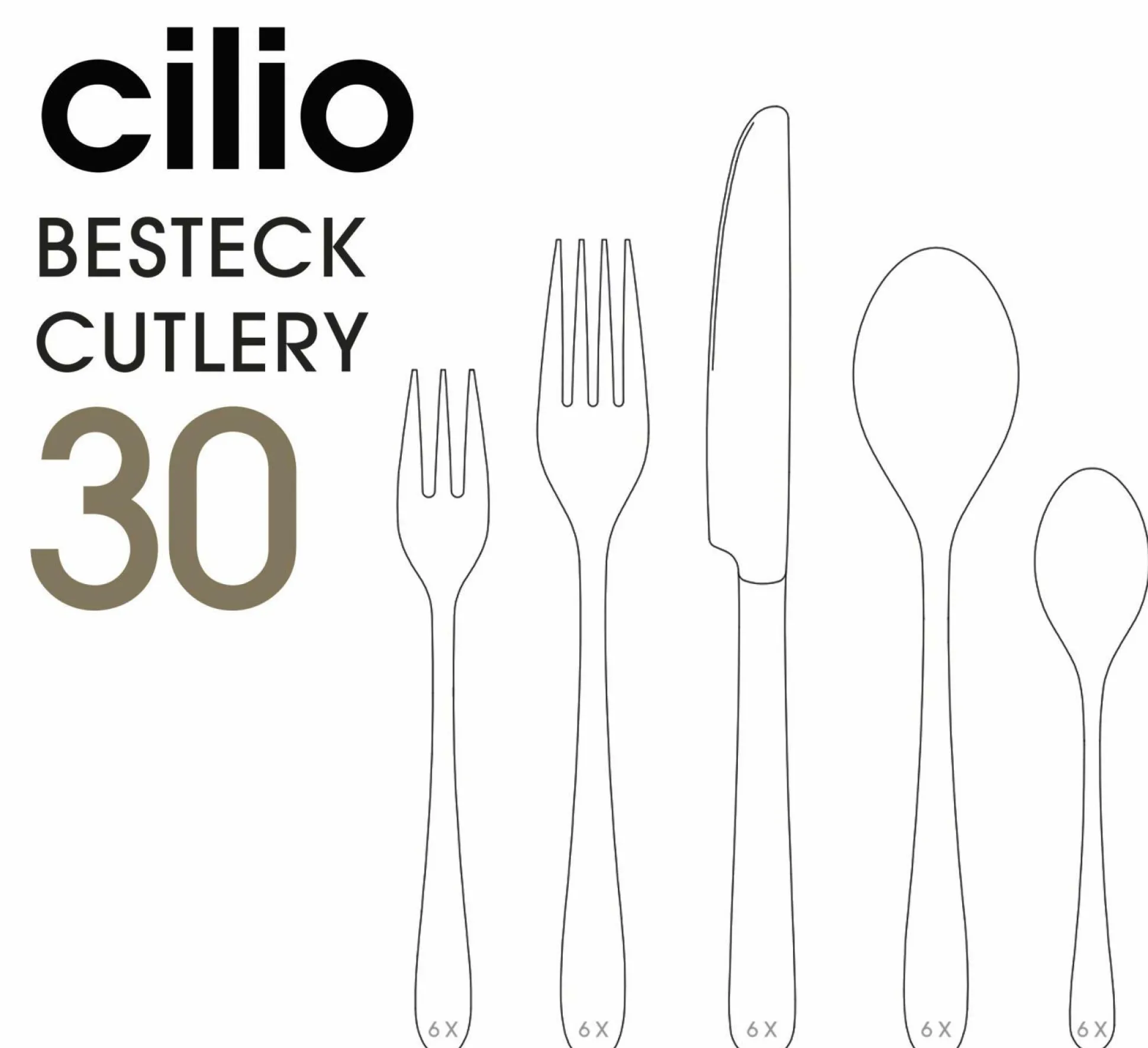 Besteckgarnitur cilio ROMA