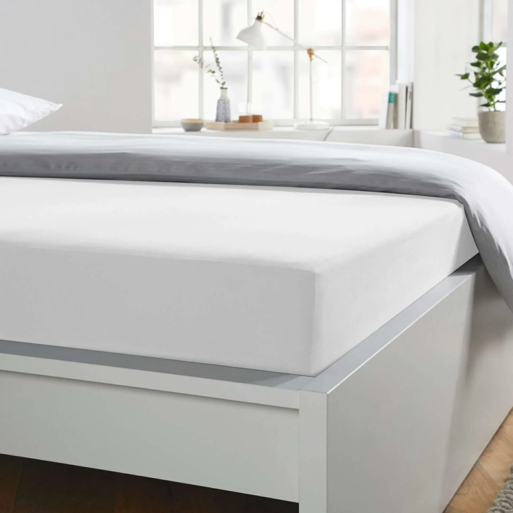 Bettlaken Baumwolle weiß