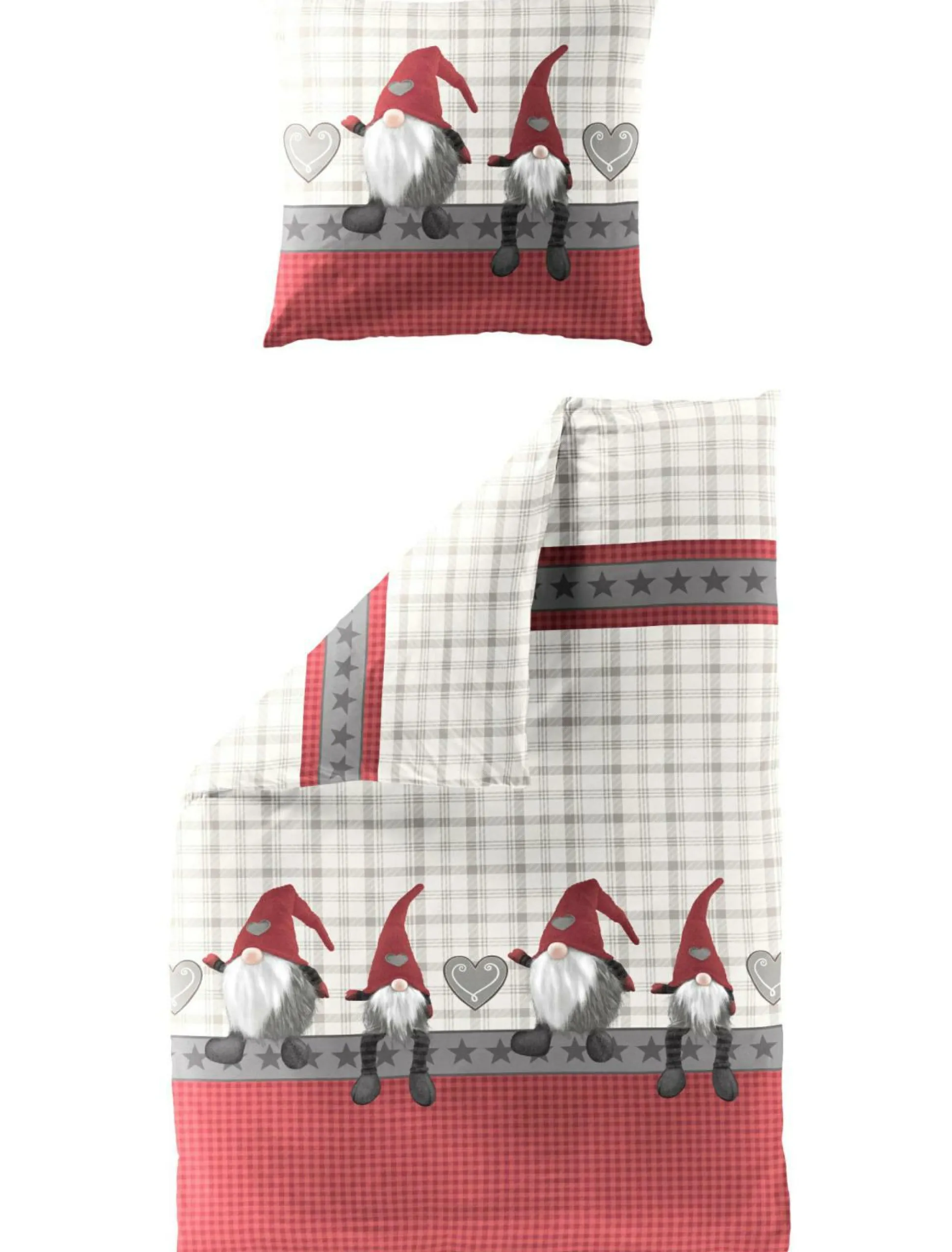 Bettwäsche Biber grau