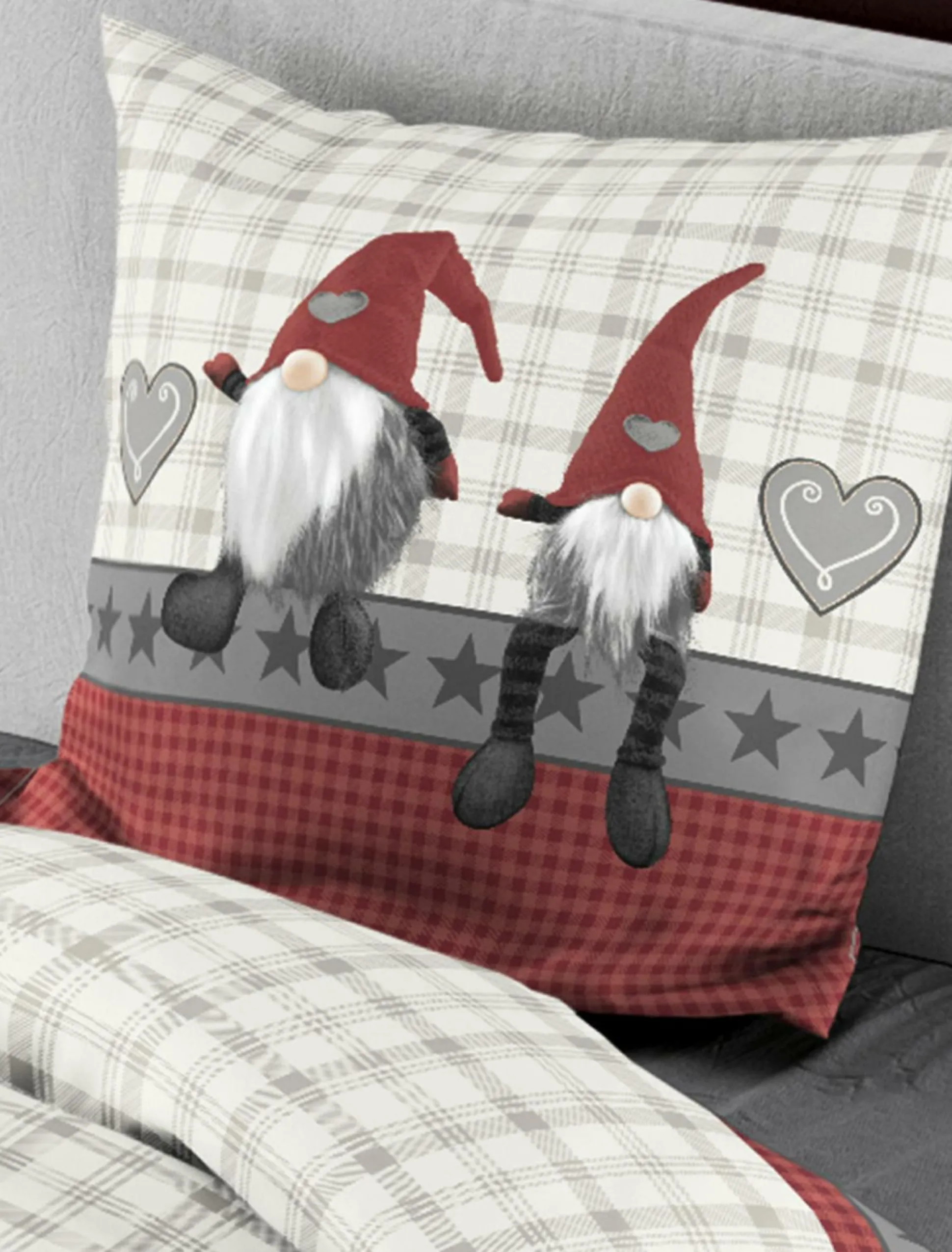 Bettwäsche Biber grau