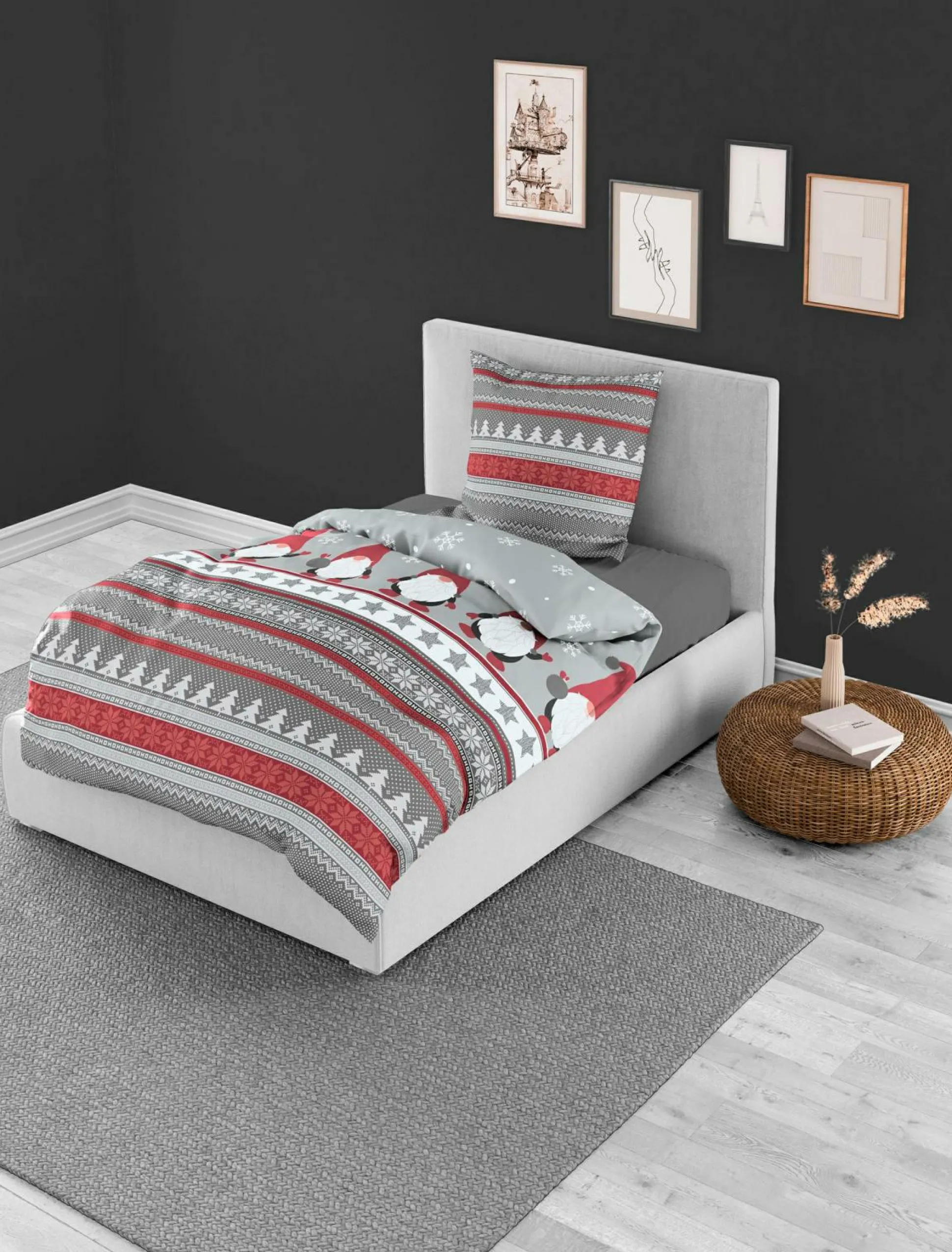 Bettwäsche Biber rot