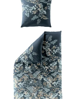 Bettwäsche Mako-Satin blau