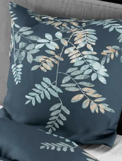 Bettwäsche Mako-Satin blau