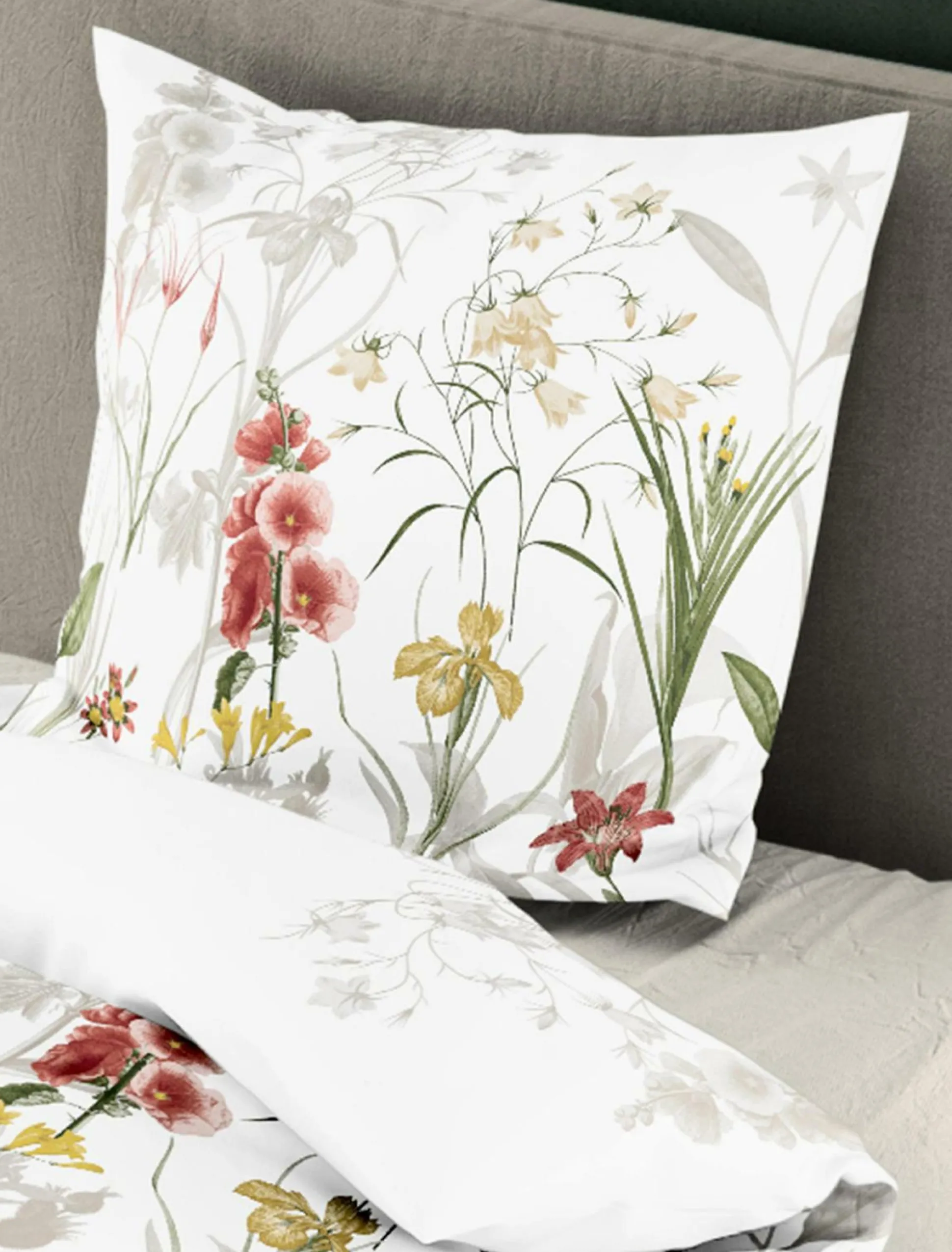 Bettwäsche Mako-Satin rot