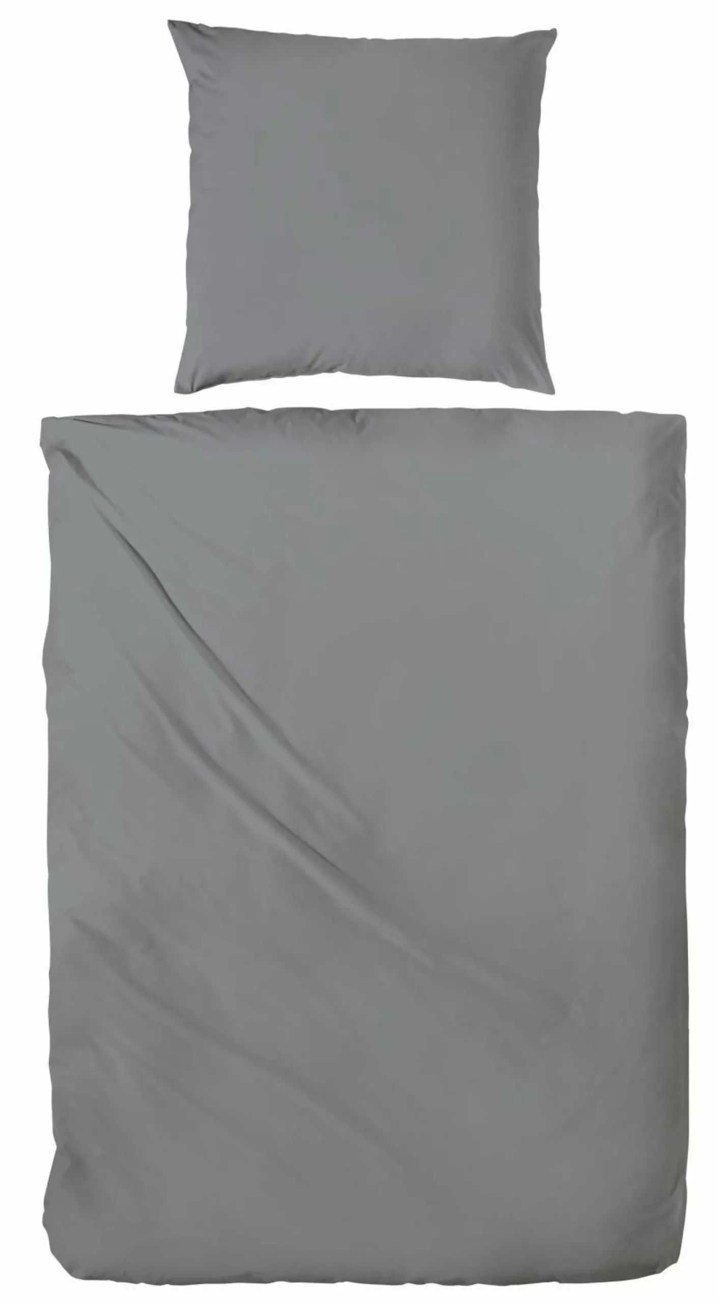 Bettwäsche Renforcé anthrazit