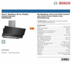 BOSCH Dunstesse DWK095G60