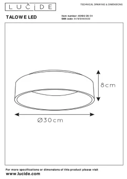 Deckenleuchte TALOWE LED