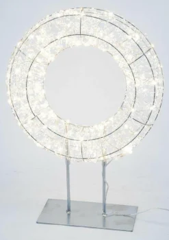 Drahtkranz LED auf Fuß