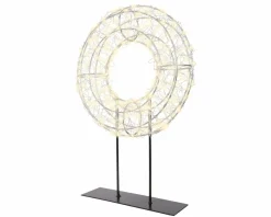 Drahtkranz LED auf Fuß