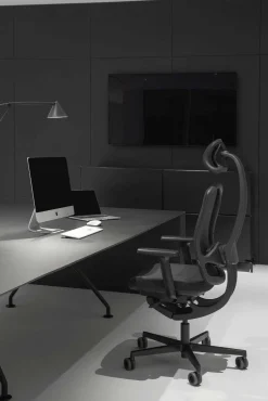 Drehstuhl AluMedic Black