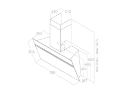 Dunsthaube Elica STRIPE 80cm