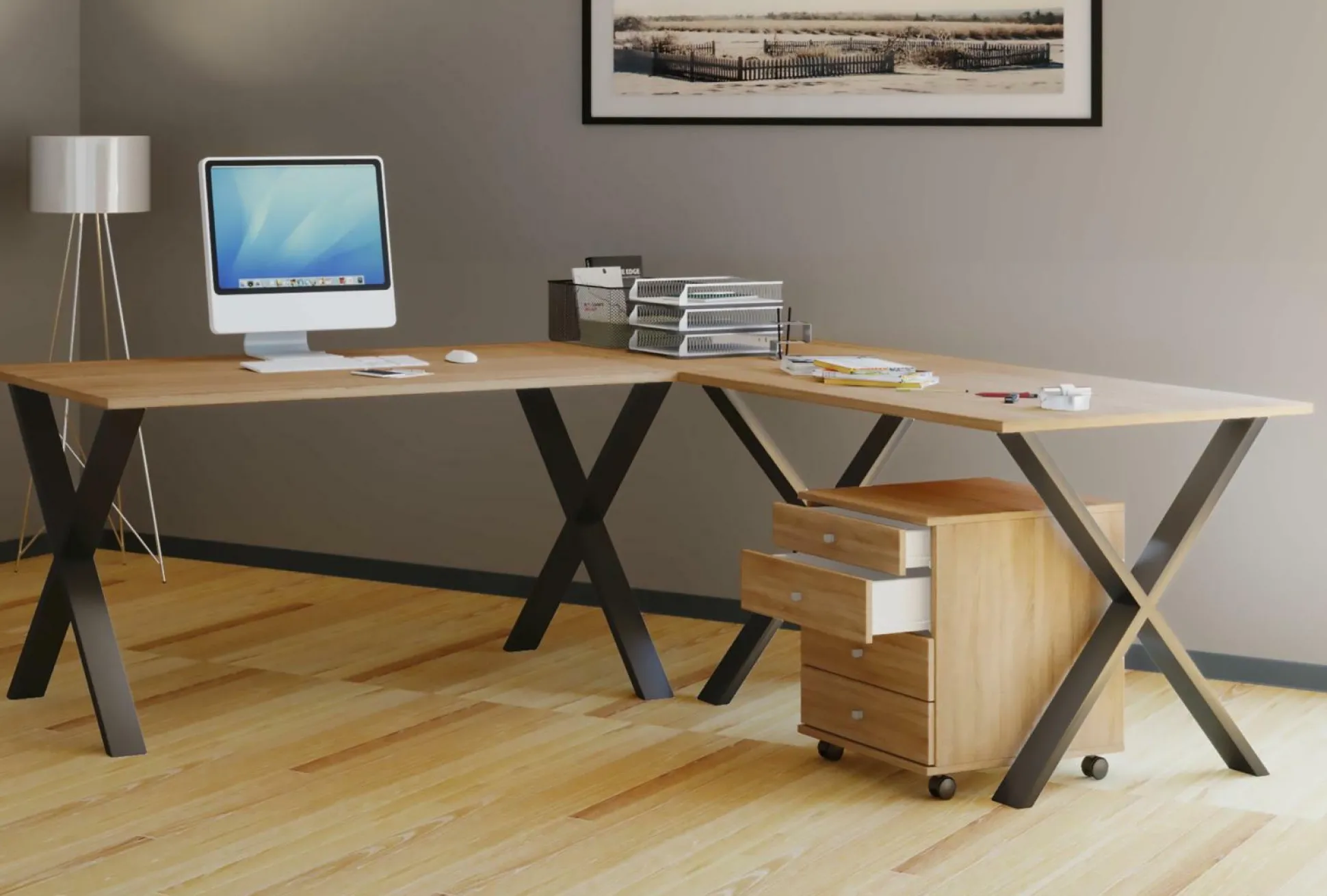 Eck-Schreibtisch LONA