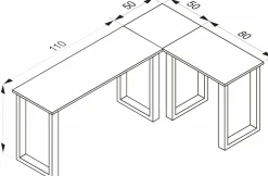 Eck-Schreibtisch LONA