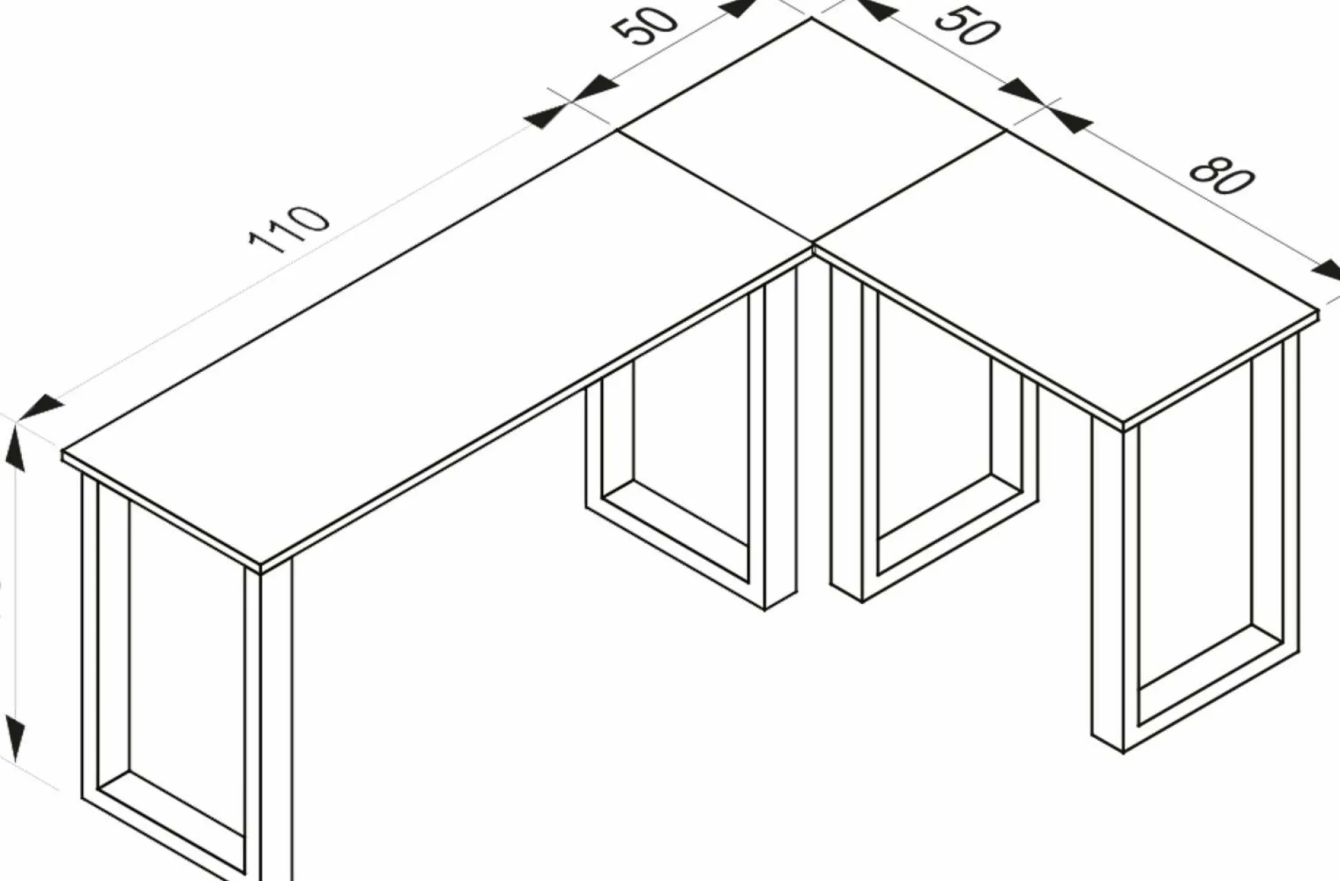 Eck-Schreibtisch LONA