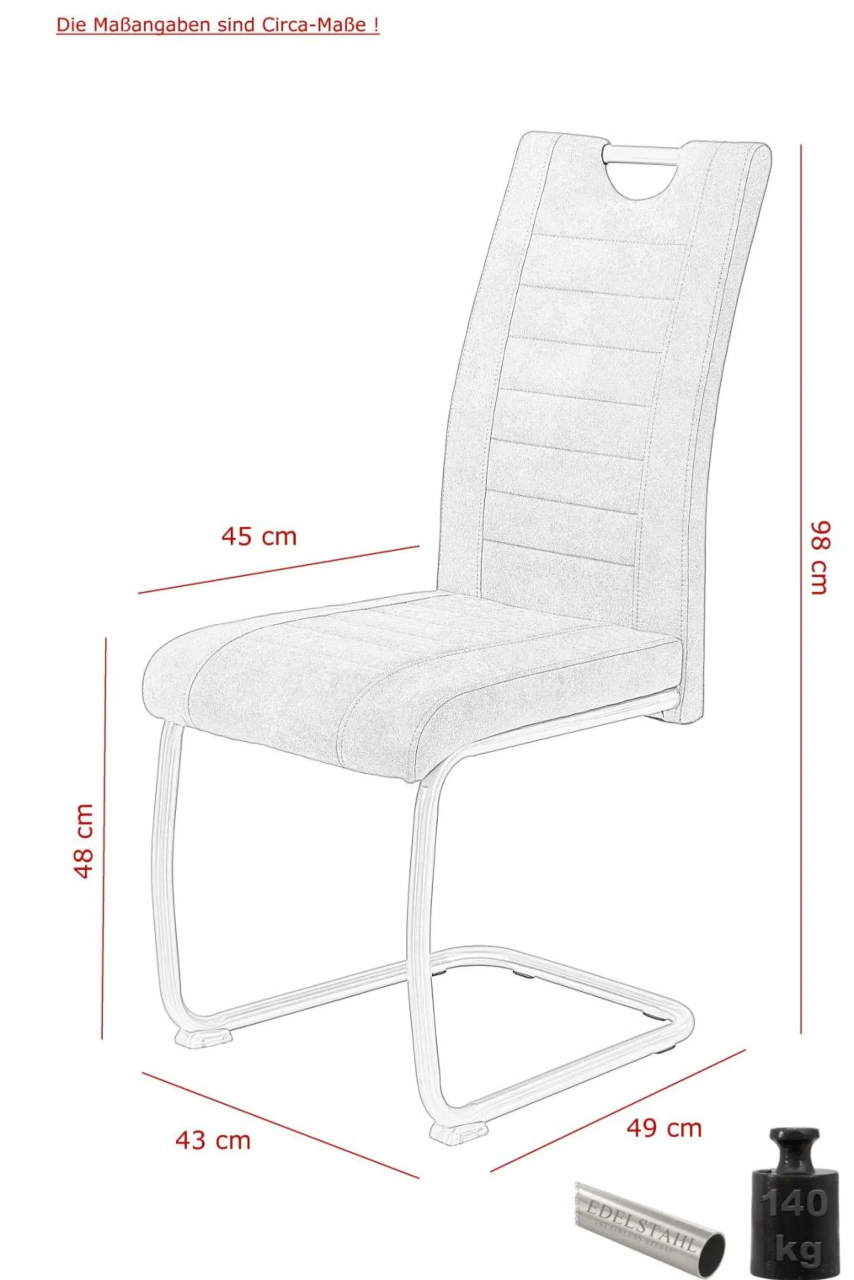 Freischwinger ULLA S 2er Set
