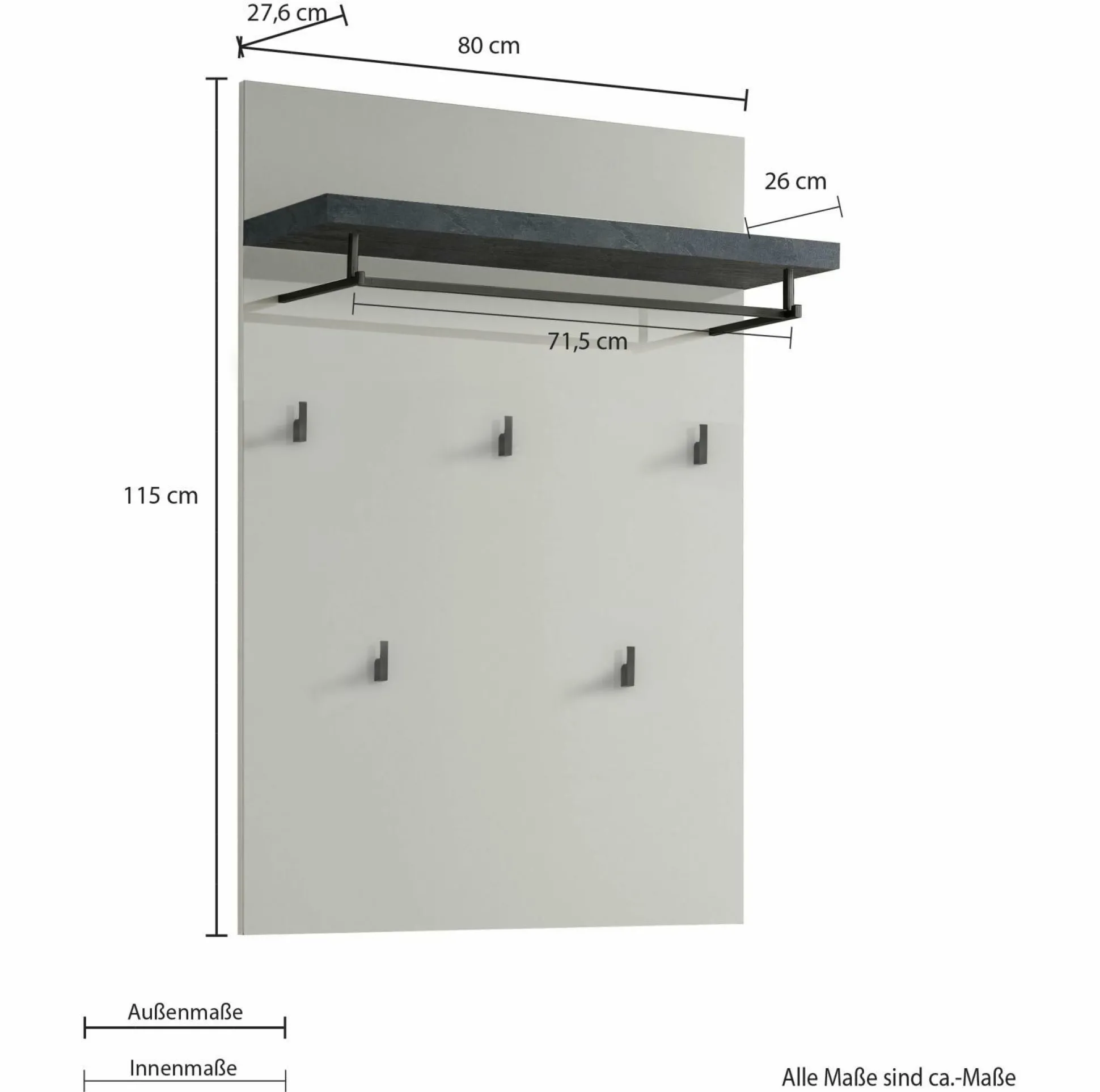Garderobenpaneel HARPER NARDO
