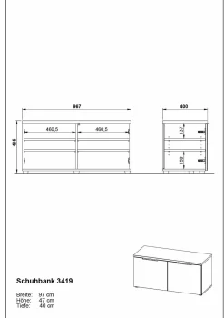 Garderobenset GENOVA