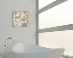 Gemälde CHRYSANTHEMEN SILBER