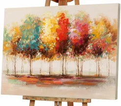 Gemälde FARBENFROHER WALD