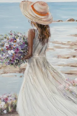 Gemälde FRAU AM STRAND I