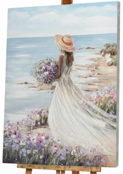 Gemälde FRAU AM STRAND I