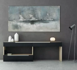 Gemälde KOMPOSITION GRAU/SILBE