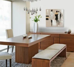 Gemälde MODENSCHAU GOLD/SILBER