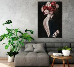 Gemälde SCHÖNHEIT MIT ROSEN