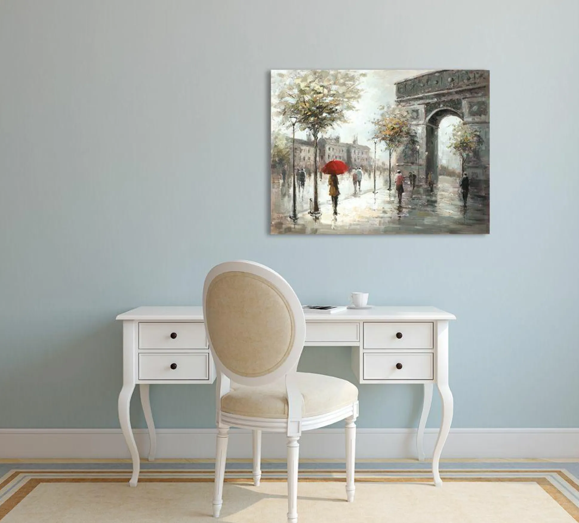Gemälde SPAZIERGANG IN PARIS