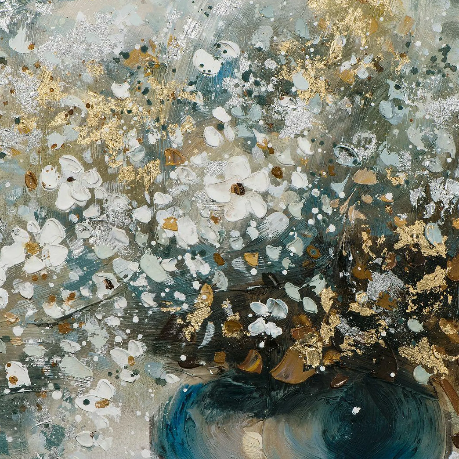 Gemälde STRAUSS MIT WILDBLUMEN