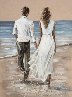 Gemälde VERLIEBT AM STRAND