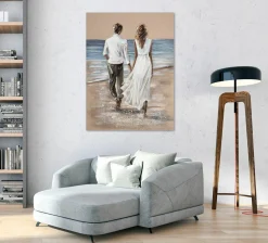 Gemälde VERLIEBT AM STRAND