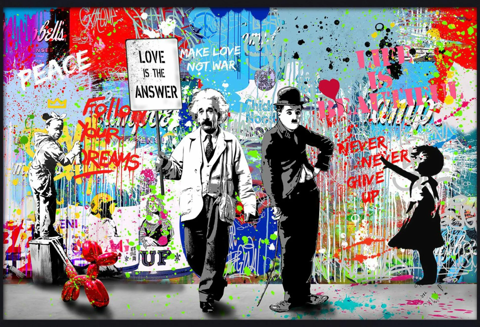 Gerahmtes Bild FOLLOW HEART