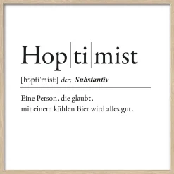 Gerahmtes Bild HOPTIMIST