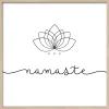Gerahmtes Bild NAMASTE