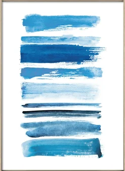 Gerahmtes Bild ONLY BLUE II